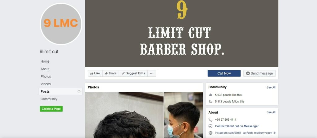 9 LIMIT CUT BARBERSHOP Homepage