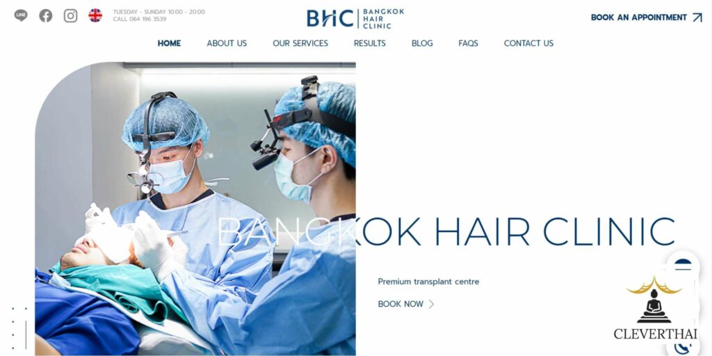 Bangkok Hair Clinic Homepage