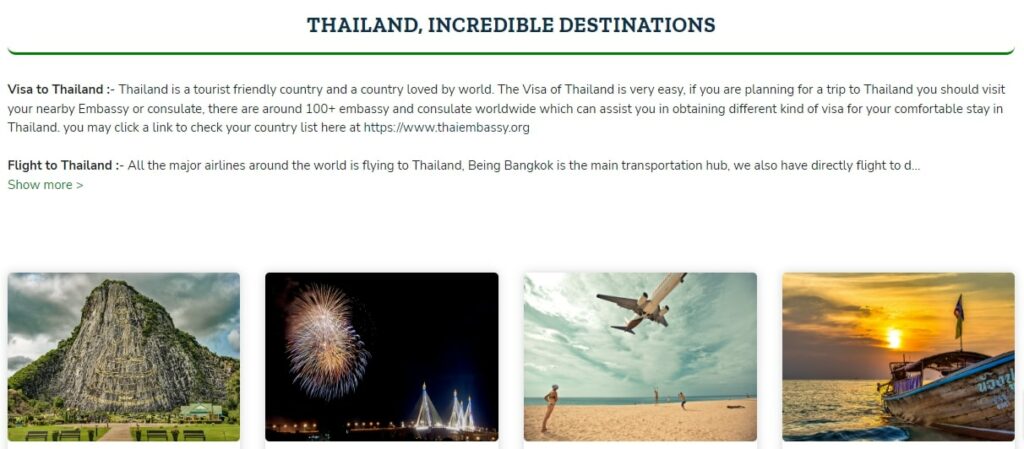 Bangkok Tours & Travel Homepage