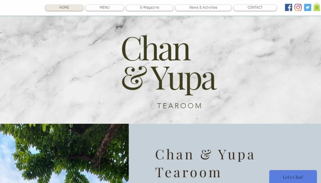 Chan & Yupa Tea Room Homepage