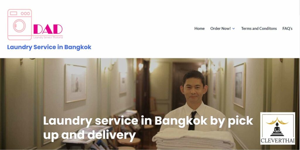 DAD Laundry Service Homepage