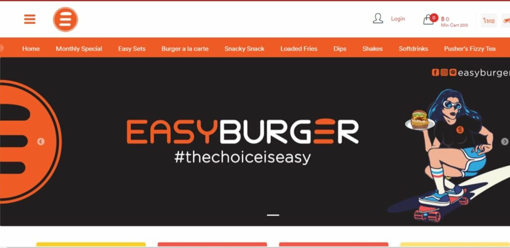 Easy Burger (Onnut) Homepage