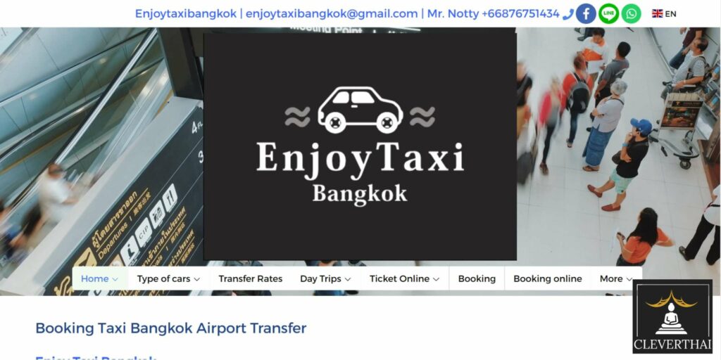 Enjoy Taxi Bangkok Homepage