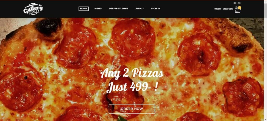 Gallery Pizza Homepage