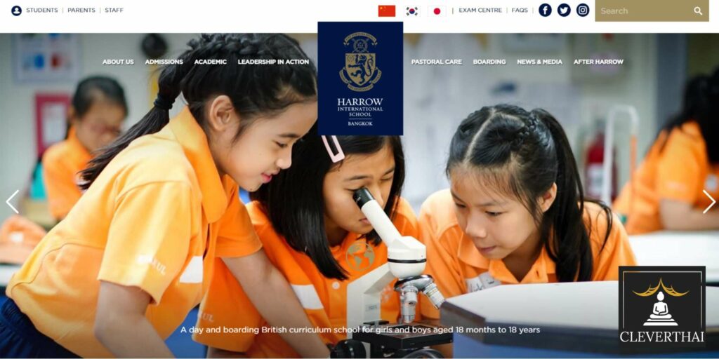 Harrow International School Bangkok Homepage