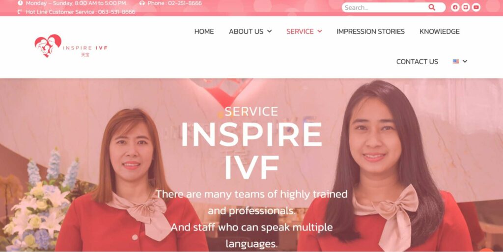 Inspire IVF Co., Ltd. Homepage