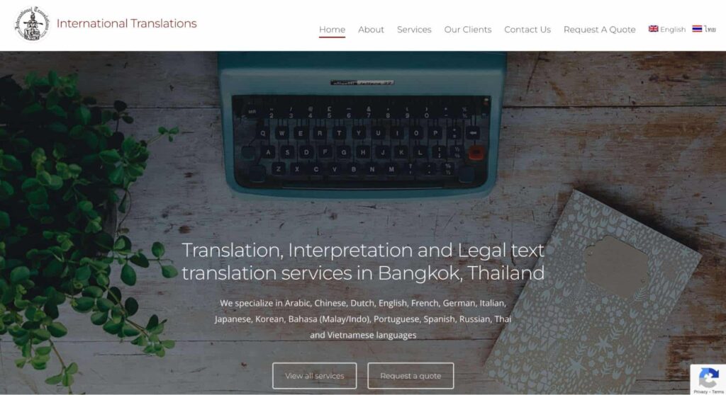 International Translations Homepage