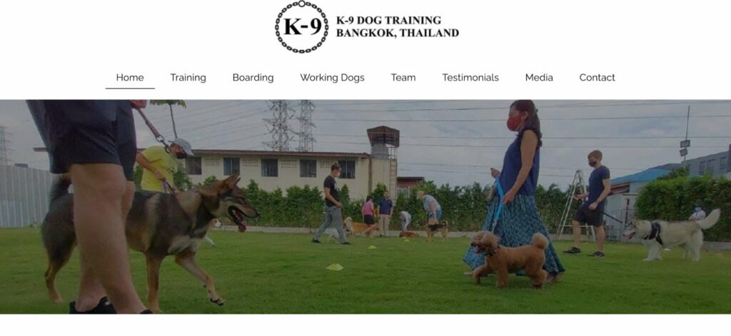 K-9 Dog Training Bangkok Homepage