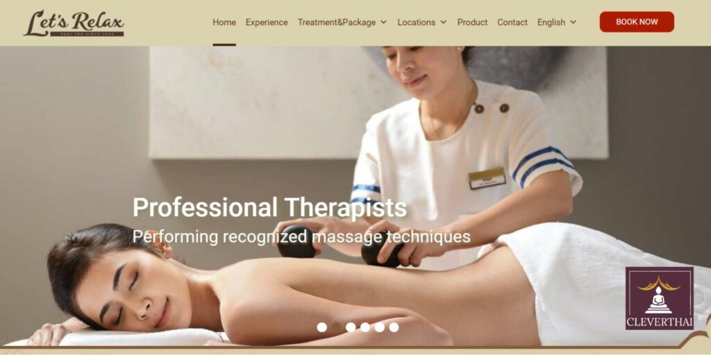 Let’s Relax Spa Homepage