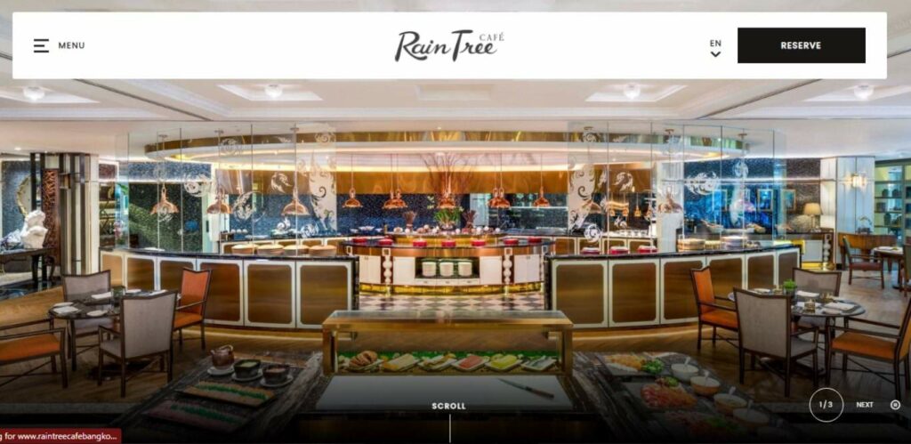 Rain Tree Café Homepage