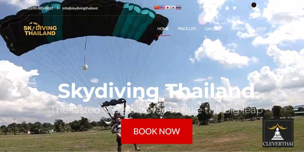 Skydiving Thailand Homepage