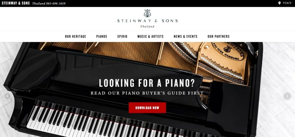 Steinway & Sons Thailand Homepage