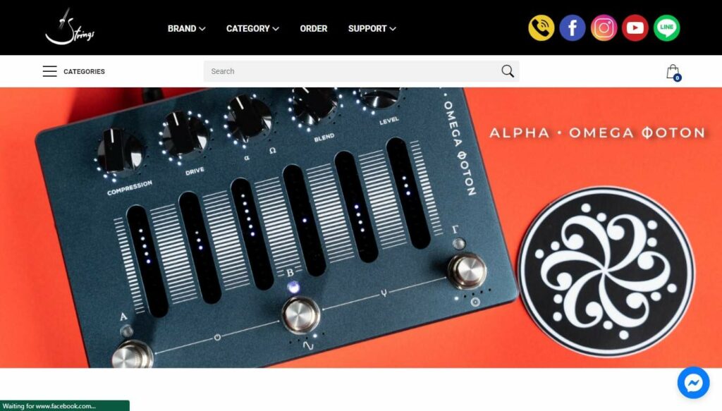 Strings Shop Homepage