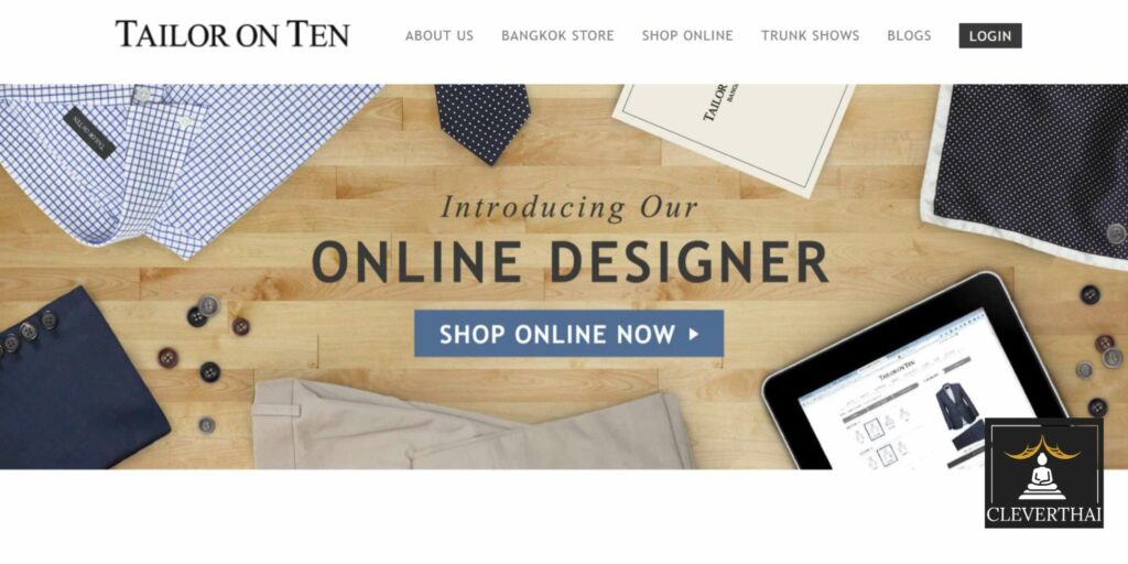 Tailor On Ten Homepage