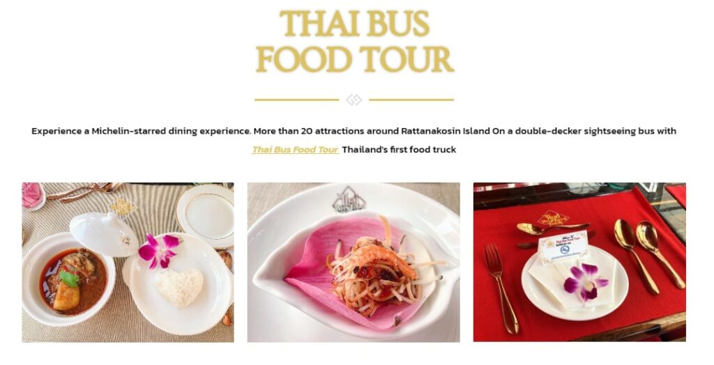 Thai Bus Food Tour Homepage