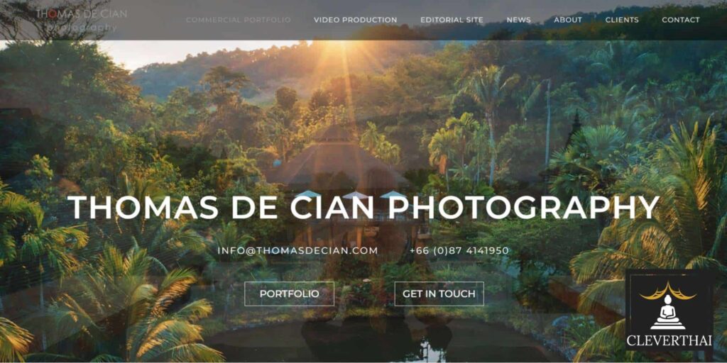 Thomas De Cian Photography Homepage_1