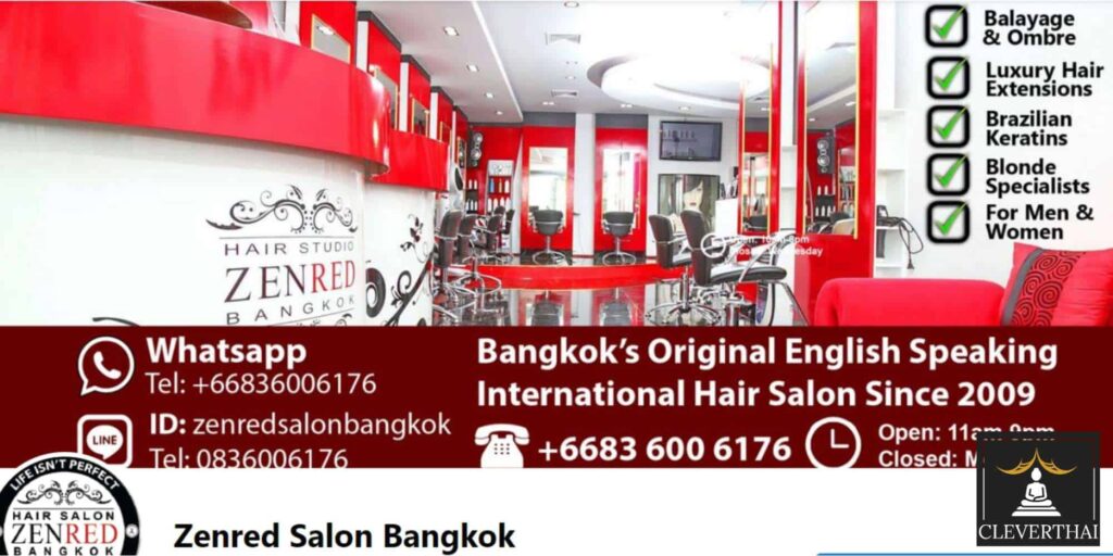 Zenred Hair Salon Homepage