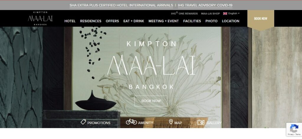 Kimpton Maa-Lai Bangkok Homepage