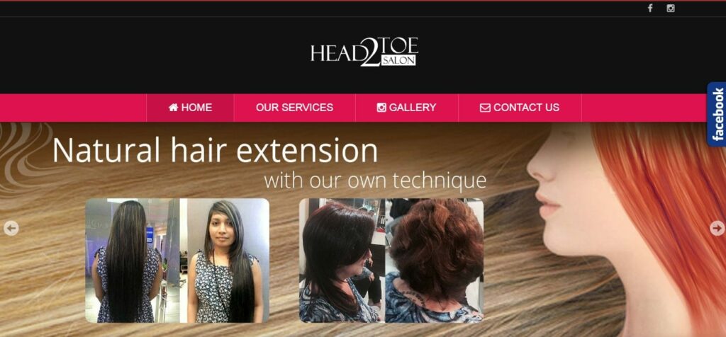 Head2Toe Salon- Silom Branch Homepage