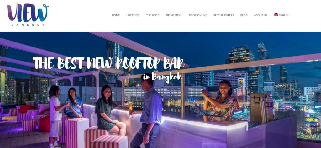 View Rooftop Bar Homepage