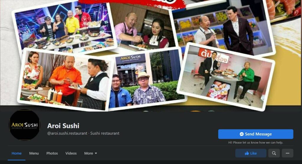 Aroi Sushi Japanese Restaurant Homepage