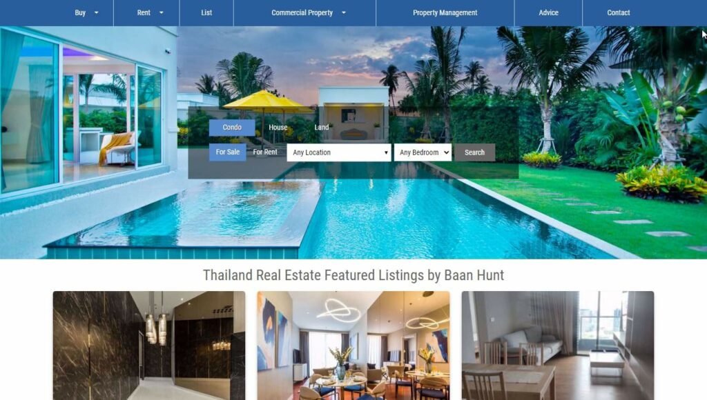 Baan Hunt Real Estate Co., Ltd. Homepage