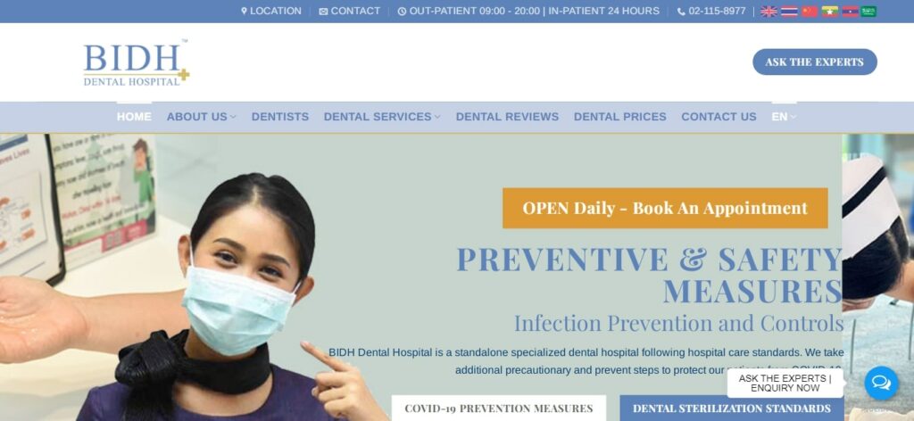 Bangkok International Dental Hospital Co., Ltd Homepage