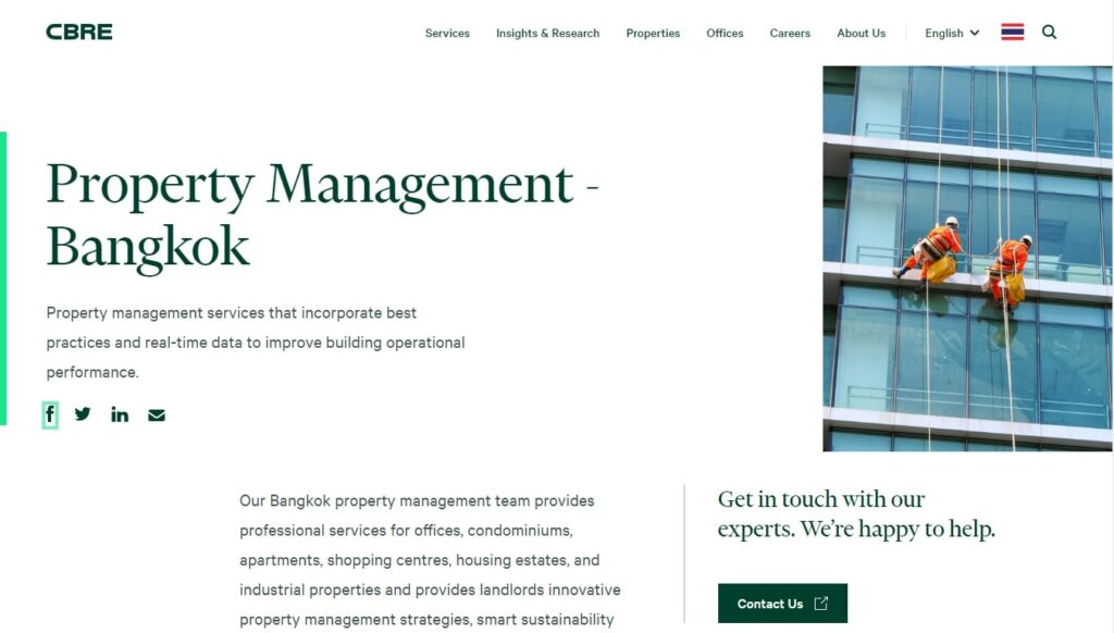 CBRE Thailand Homepage