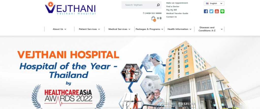 Dr. Chada Chotipanvithayakul - Vejthani Hospital Homepage