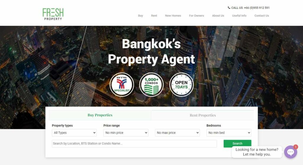 Fresh Property Homepage