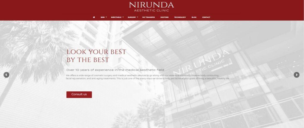 Nirunda Clinic Homepage