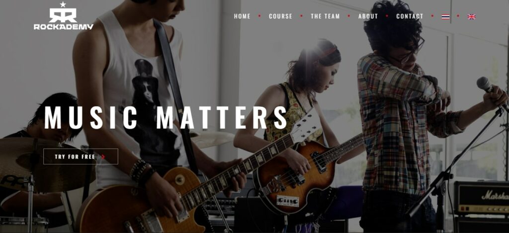 Rockademy Thailand Homepage