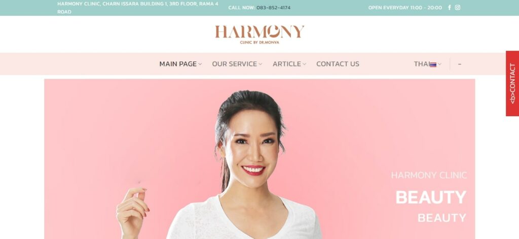 Harmony Clinic Homepage