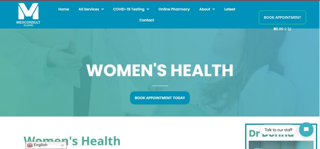 MedConsult Clinic Homepage