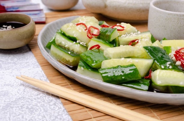 Pickled Cucumber Salad with Red Chili