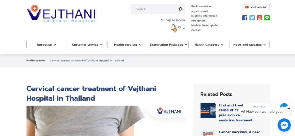 Vejthani Hospital Homepage