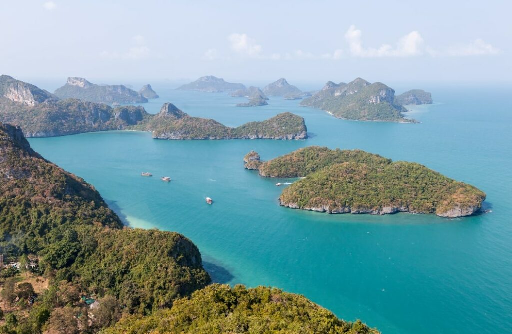 Visit the Angthong National Marine Park.