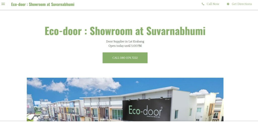 Eco-Door Showroom at Suvarnabhumi's Homepage