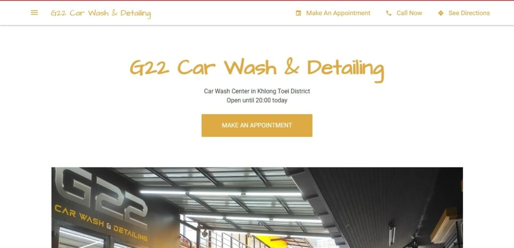 G22 Car Wash & Detailing's Homepage