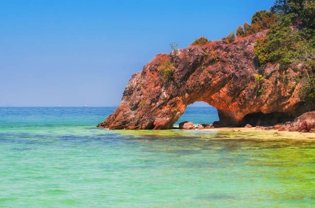 Beautiful turquoise beach in the Adaman Sea in Koh Lipe, Thailand