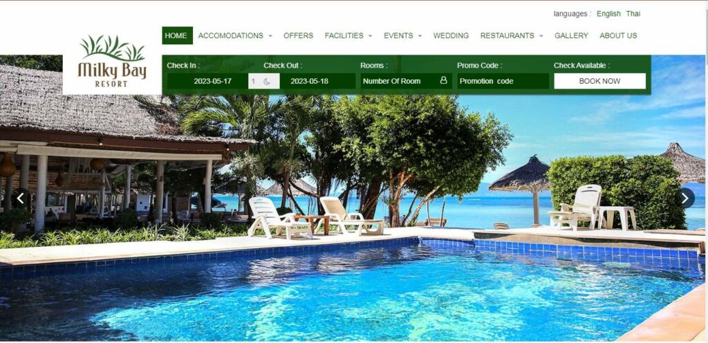 Milky Bay Resort's Homepage