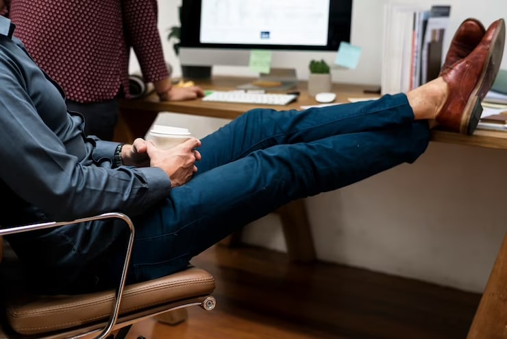 Putting your feet up on the furniture is considered disrespectful