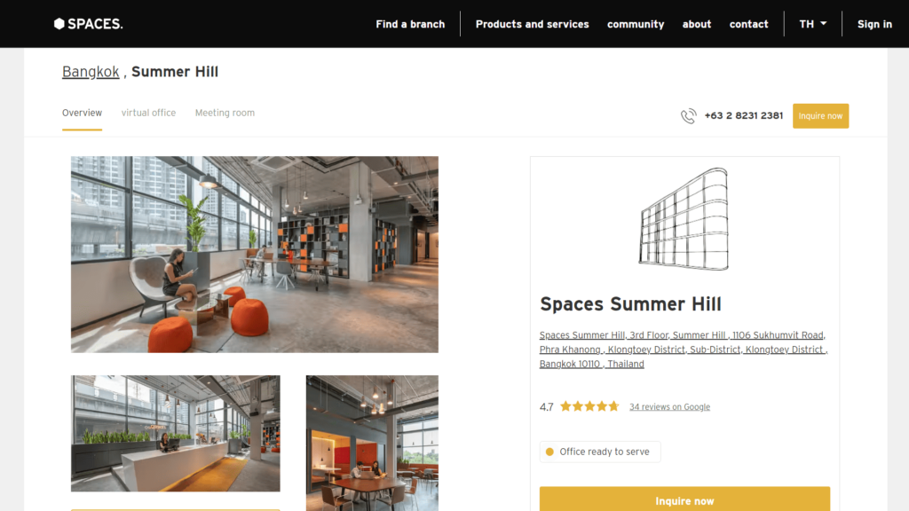 Spaces' Homepage