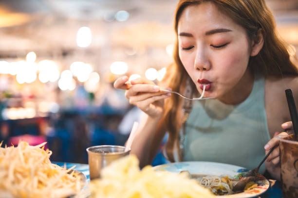 Thai food is usually eaten with utensils