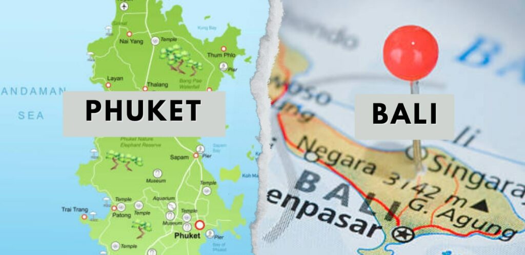 Geography of Phuket vs Bali