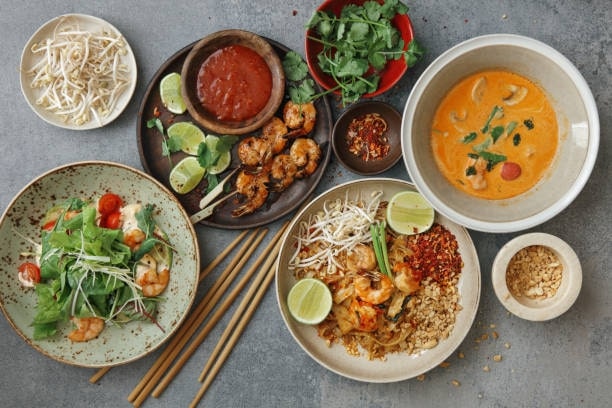 Indulge in Thai cuisine and try a variety of delicious street food