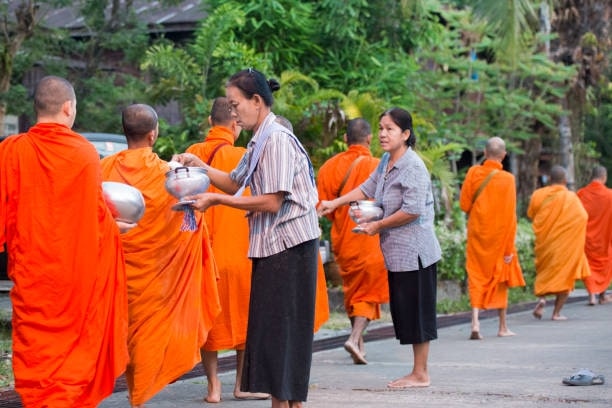 Merit-making is a core practice in Thai Buddhism