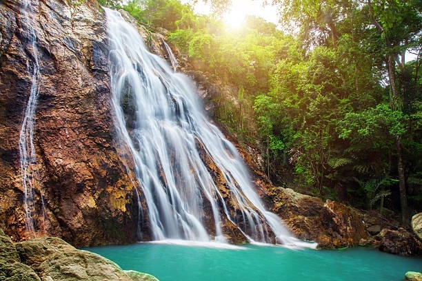 Take a dip in the Na Muang Waterfalls