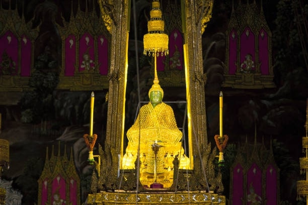 The Emerald Buddha statue is relatively small