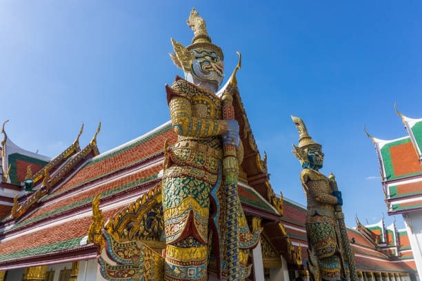 Wat Phra Kaew is guarded by the temple guards